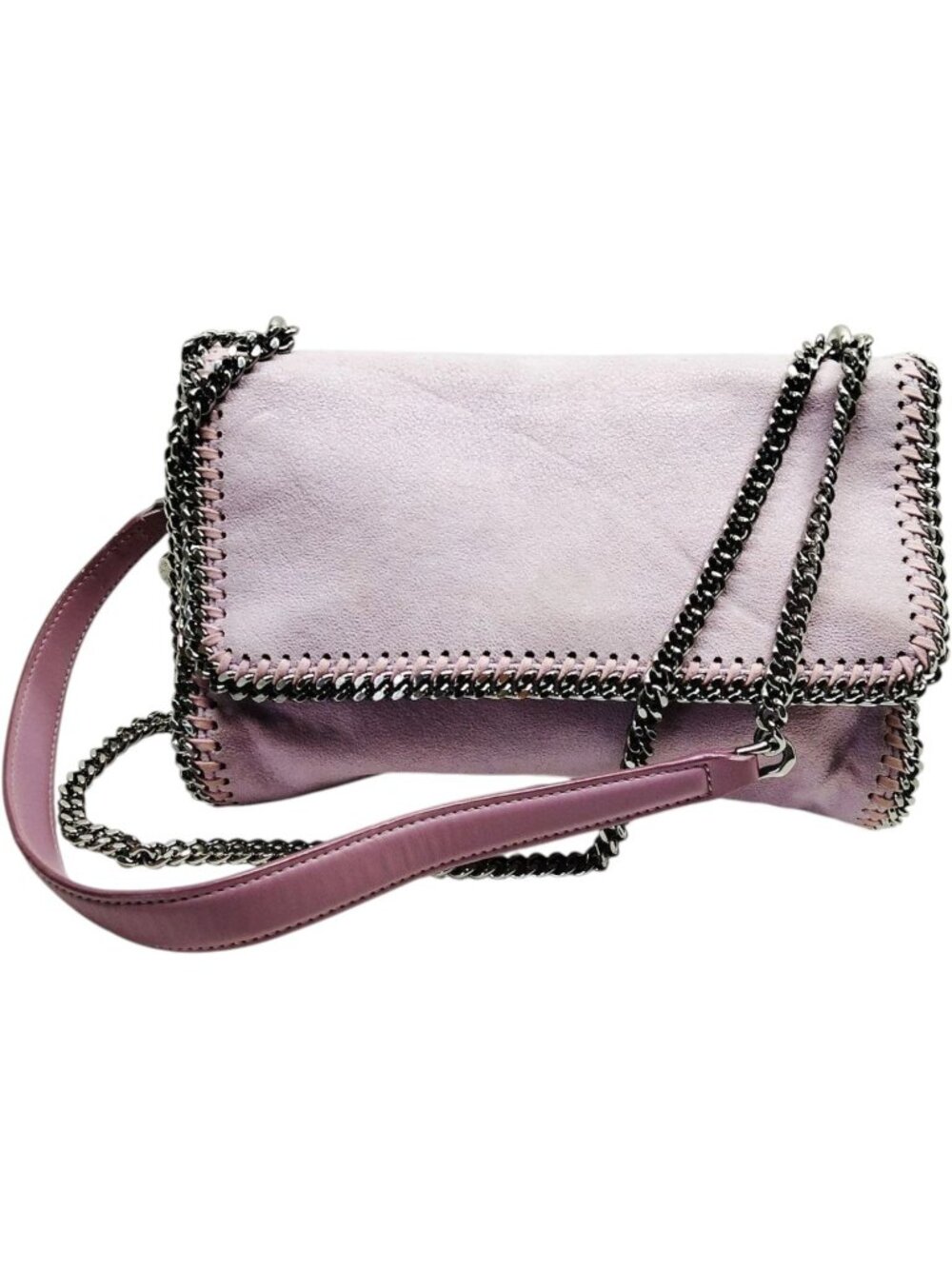 (L4) Stella McCartney Shoulder Bag Purple Polyester